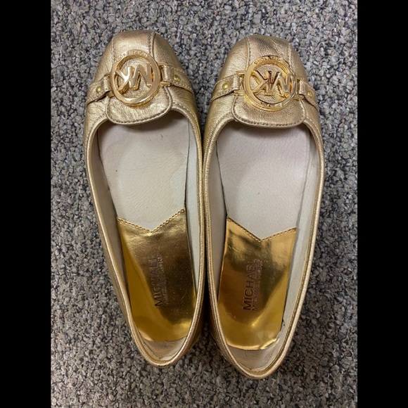 Michael kors gold loafers SOLD - Picture 1 of 1